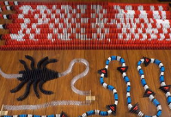 多米诺骨牌视频,一场视觉与数学的完美交响